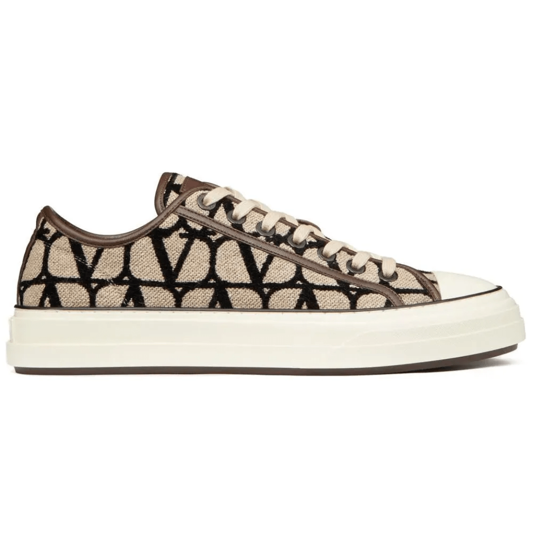 ולנטינו סניקרס - חום בהיר | Branded shoes bymrcrazyshoes